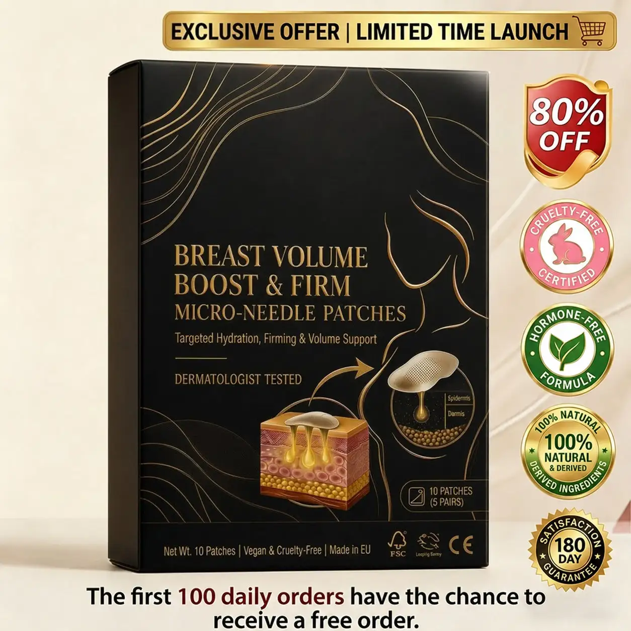 💥Nuravii® 💥Targeted Breast Enhancement Advanced Nano Microneedle Patch💥💥💥